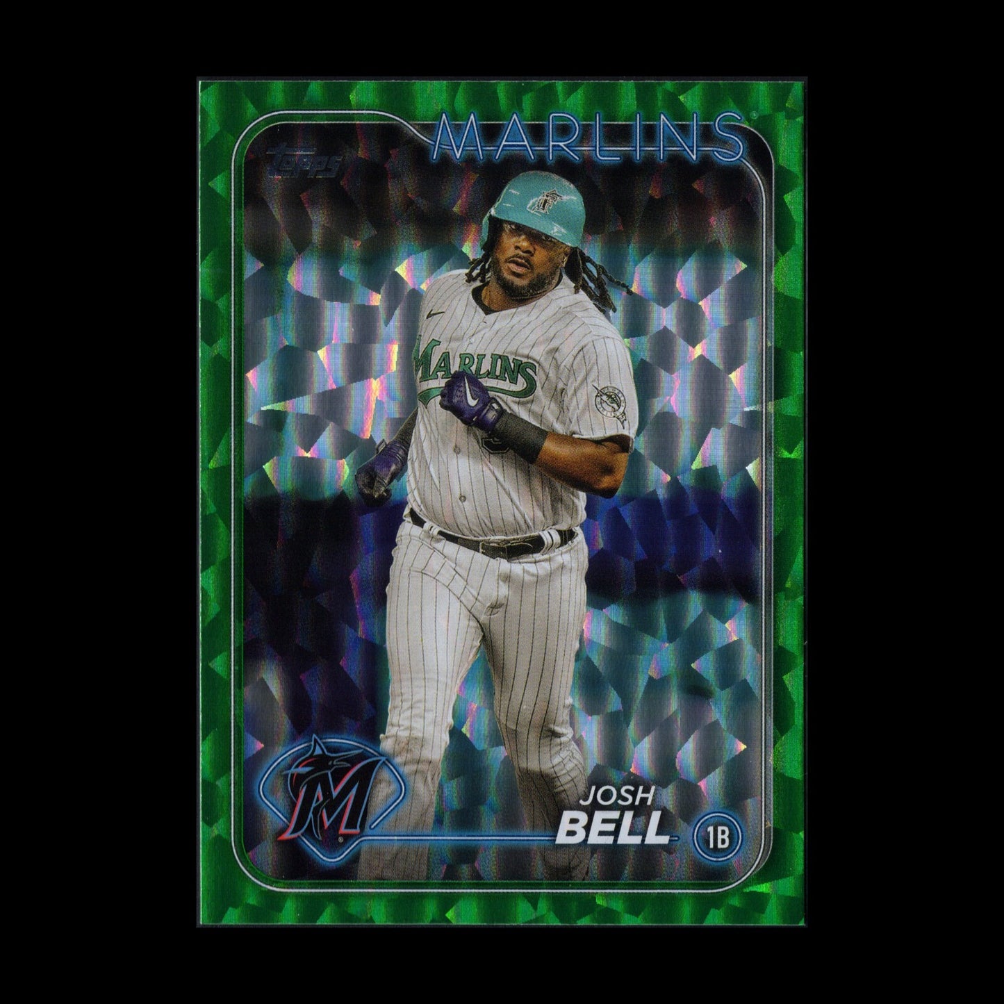 2024 Topps Series 2 JOSH BELL #689 Green foil /499 - Miami Marlins