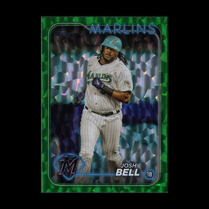 2024 Topps Series 2 JOSH BELL #689 Green foil /499 - Miami Marlins