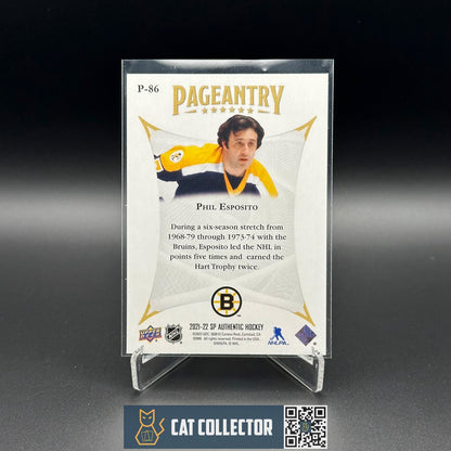2021-22 UD SP Authentic PHIL ESPOSITO #P-86 Pageantry