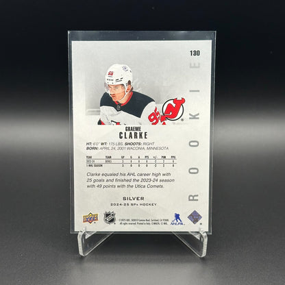 2024-25 Upper Deck SPx GRAEME CLARKE #130 Silver Rookie RC - New Jersey Devils