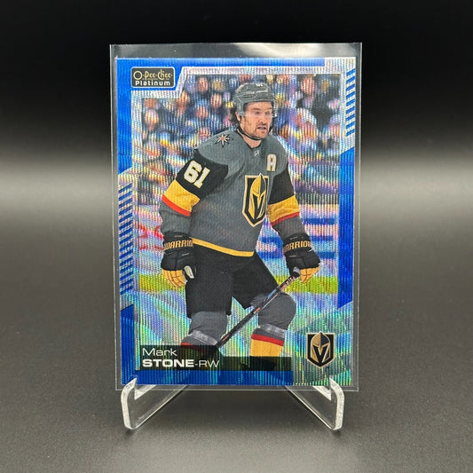 2020-21 O-Pee-Chee Platinum MARK STONE #40 Blue Surge - Vegas Golden Knights