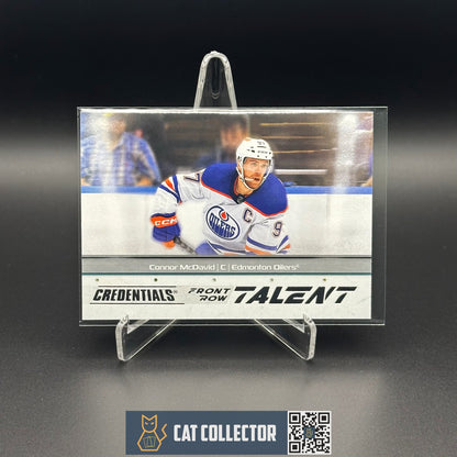 2024-25 UD Credentials CONNOR MCDAVID #FRT-CM Front Row Talent - Edmonton Oilers