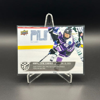 2024-25 UD PWHL Game Dated Moments KENDALL COYNE SCHOFIELD #16 ONLINE EXCUSIVE!
