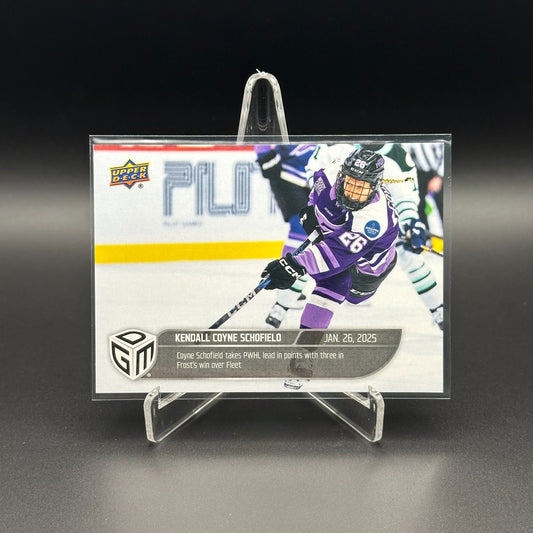 2024-25 UD PWHL Game Dated Moments KENDALL COYNE SCHOFIELD #16 ONLINE EXCUSIVE!
