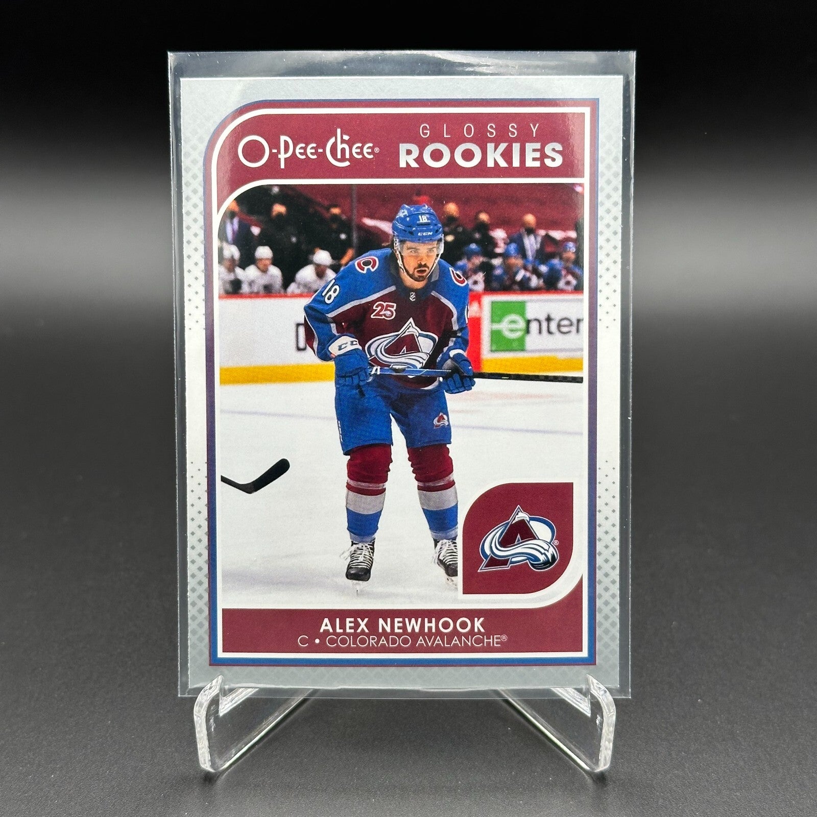 2021-22 UD Series 1 ALEX NEWHOOK #R-10 O-Pee-Chee Glossy Rookies Silver RC