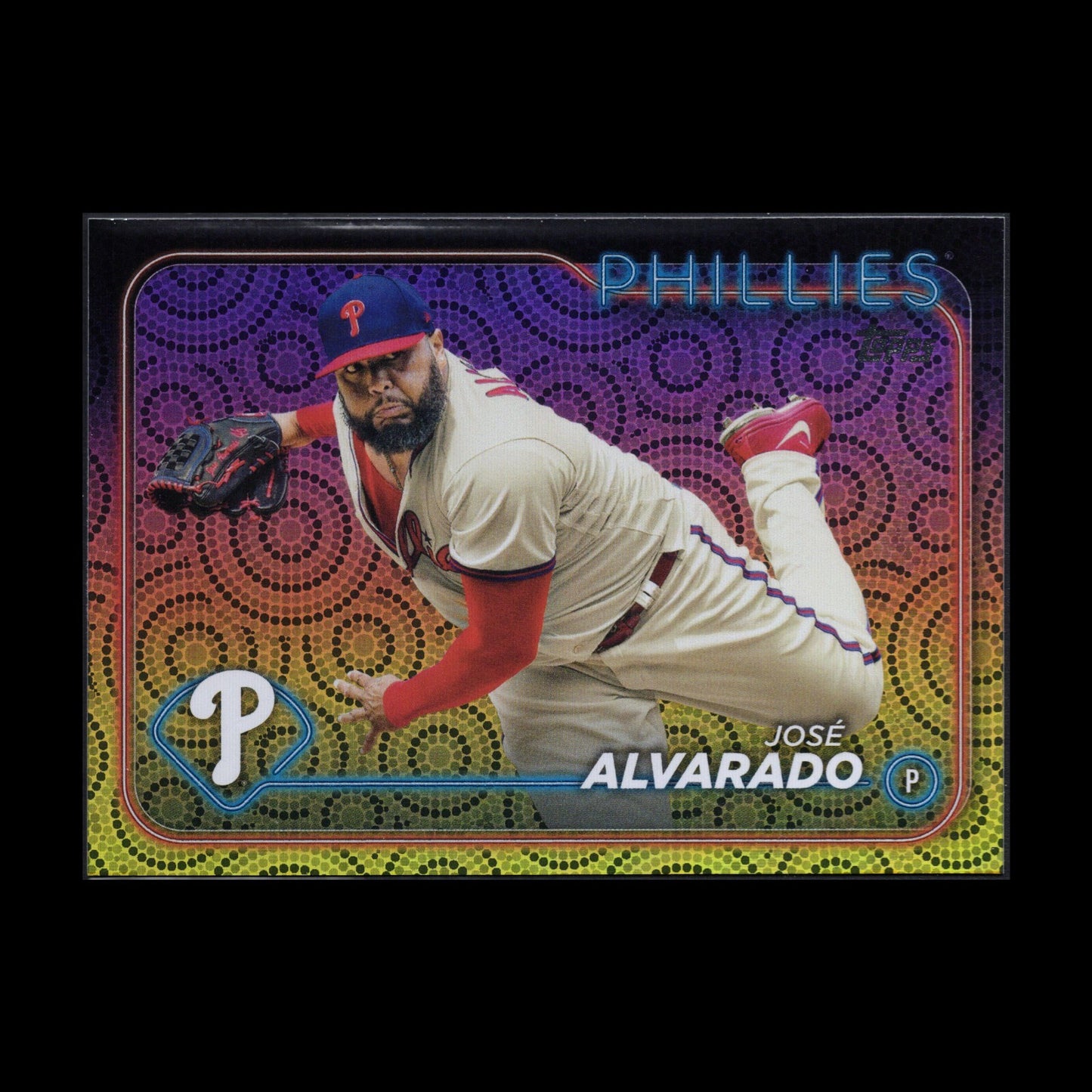 2024 Topps Series 2 JOSE ALVARADO #356 Holiday Parallel - Philadelphia Phillies