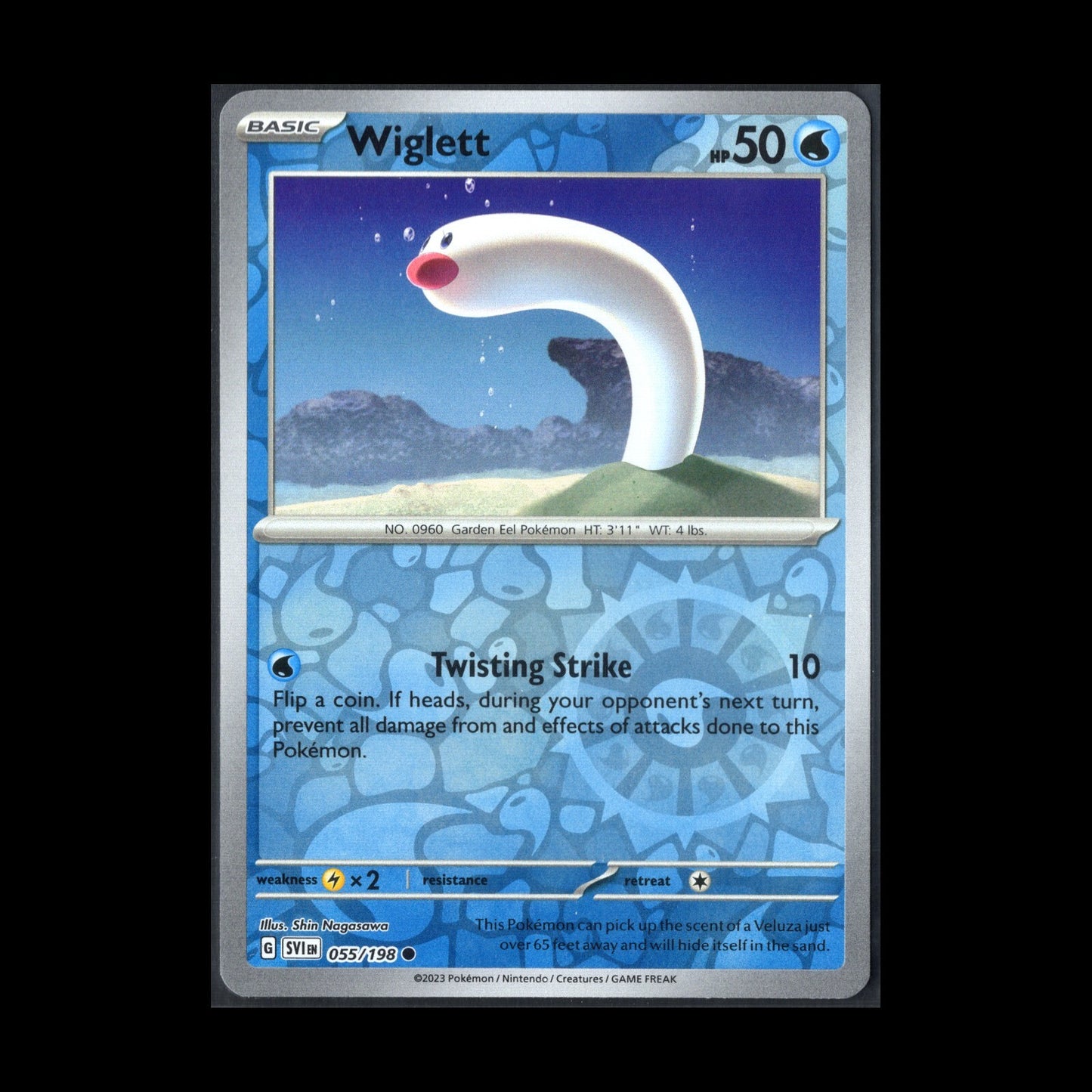 2024 Pokemon TCG Scarlet & Violet WIGLETT #55/198 Reverse Holo