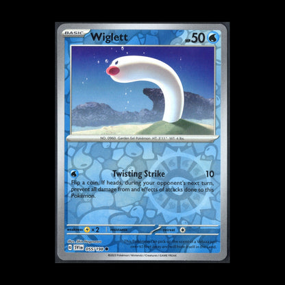 2024 Pokemon TCG Scarlet & Violet WIGLETT #55/198 Reverse Holo
