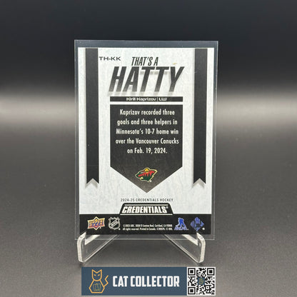 2024-25 UD Credentials KIRILL KAPRIZOV #TH-KK That's a Hatty - Minnesota Wild