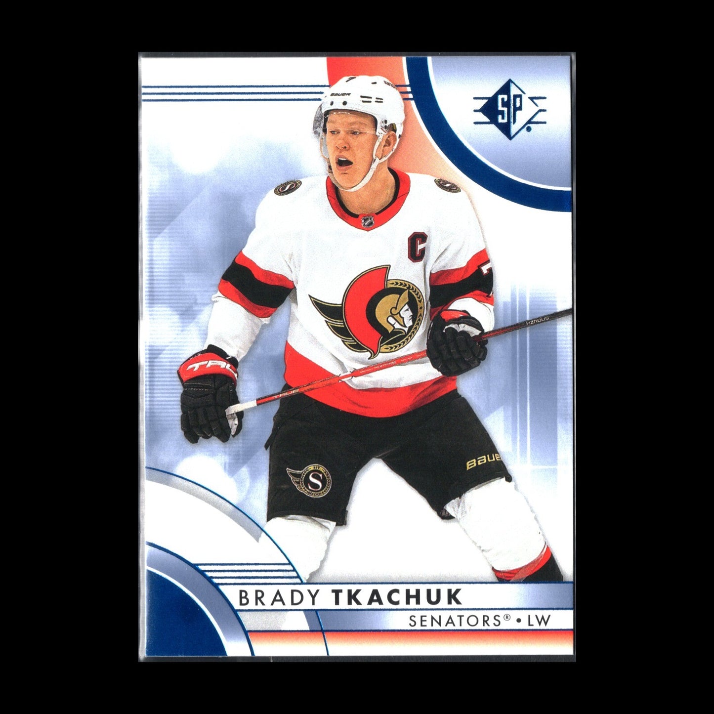 2023-24 UD SP Authentic BRADY TKACHUK #31 Blue parallel - Ottawa Senators