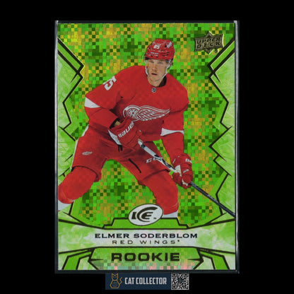 2022-23 UD Ice ELMER SODERBLOM #124 Green Rookie RC - Detroit Red Wings