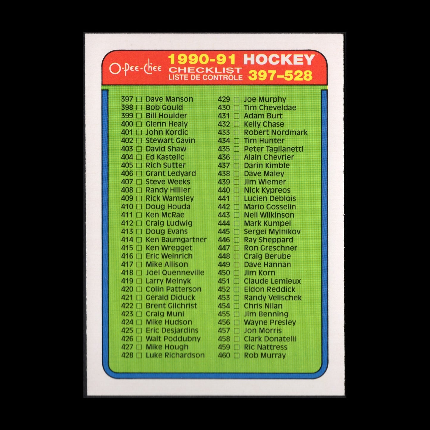 1990-91 O-Pee-Chee Hockey Base/Rookie/Insert ~ YOU PICK from list!