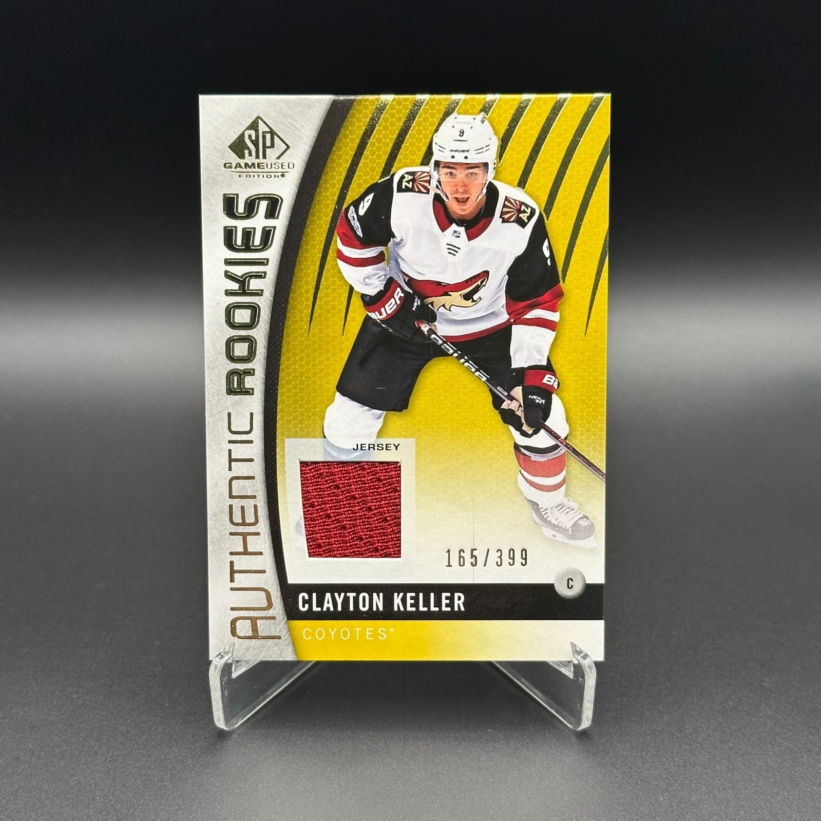 2017-18 UD SP Game Used CLAYTON KELLER #100 Authentic Rookies Jersey RC /399