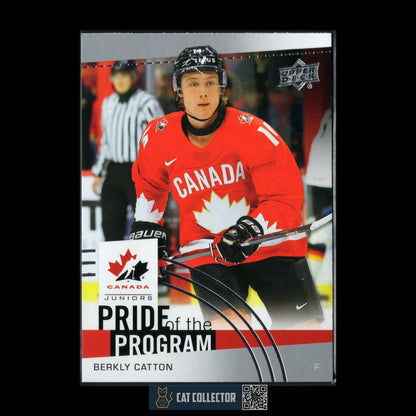 2025 Upper Deck Team Canada BERKLY CATTON #94 Pride of the program