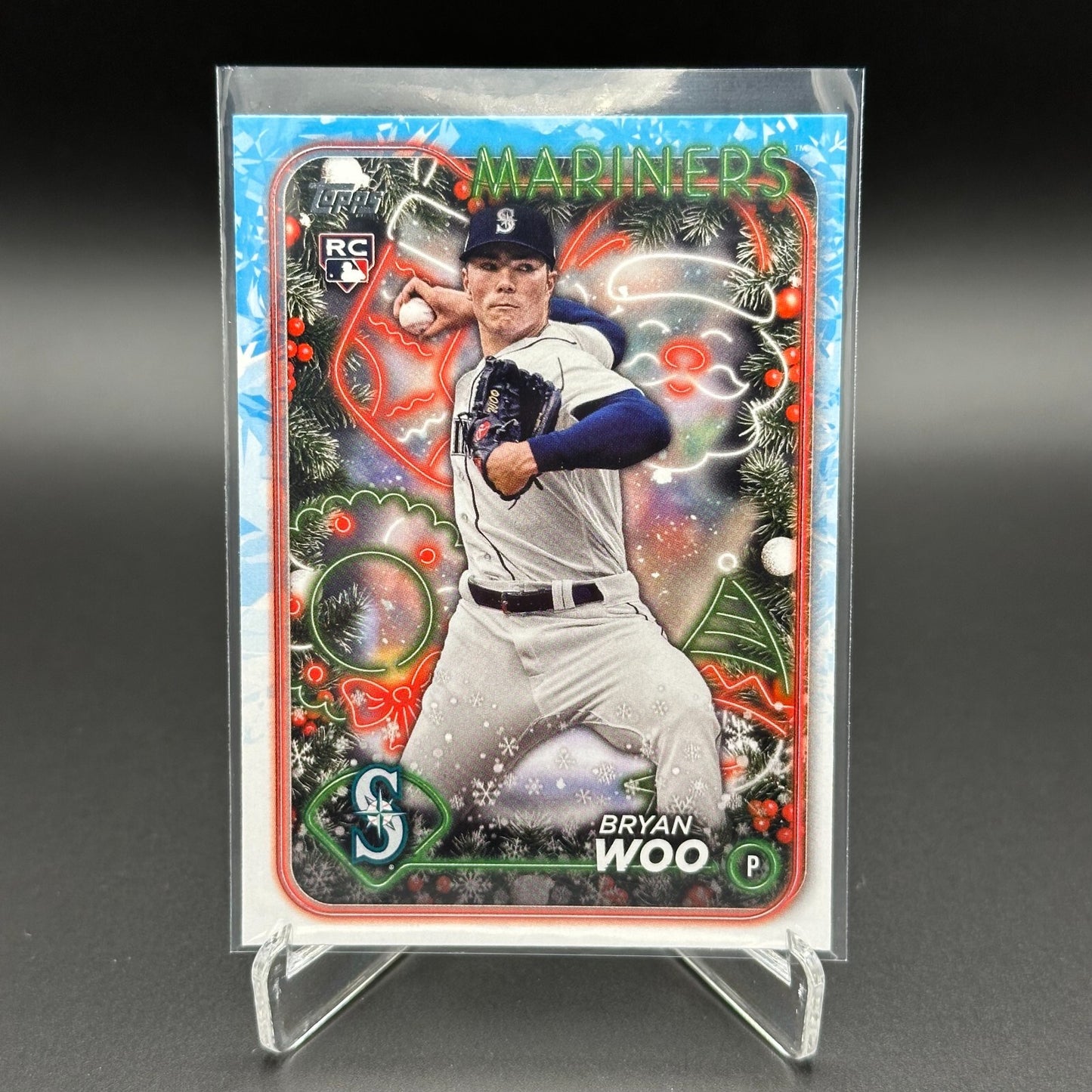 2024 Topps Holiday BRYAN WOO #H193 RC - Seattle Mariners