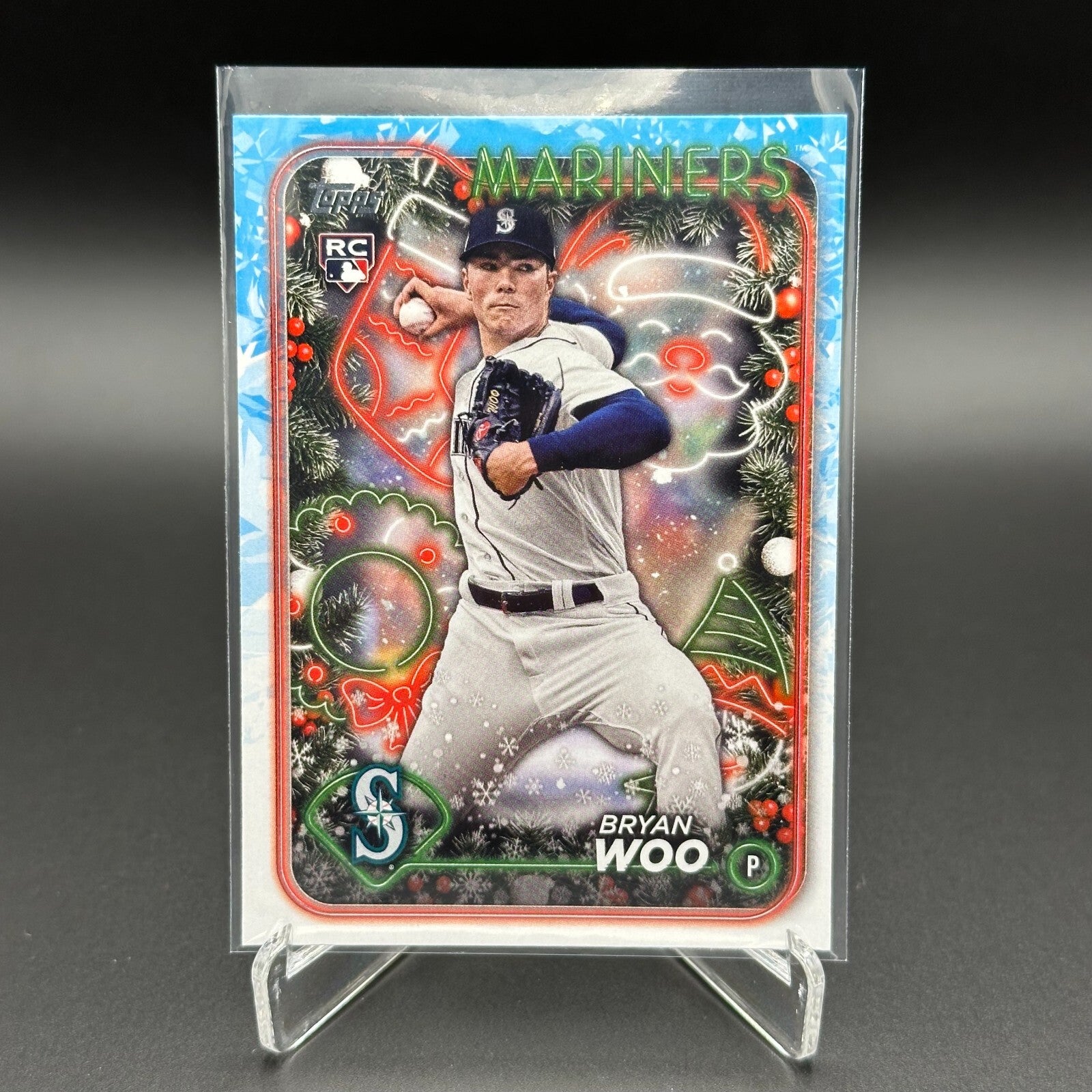 2024 Topps Holiday BRYAN WOO #H193 RC - Seattle Mariners