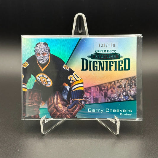 2022-23 UD Stature GERRY CHEEVERS #D-18 Dignified Green /150