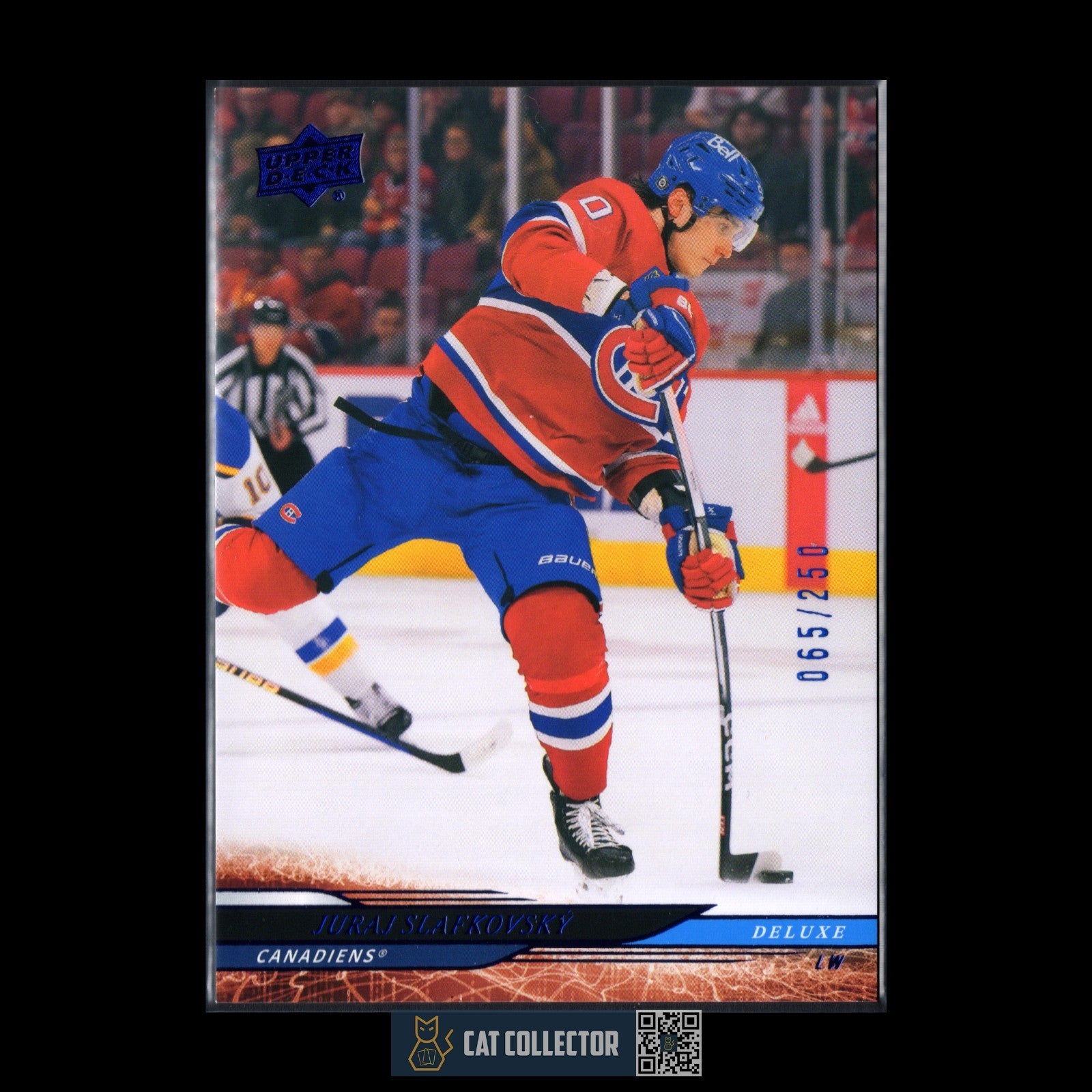 2024-25 UD Series 1 JURAJ SLAFKOVSKY #101 Deluxe /250 Montreal Canadiens