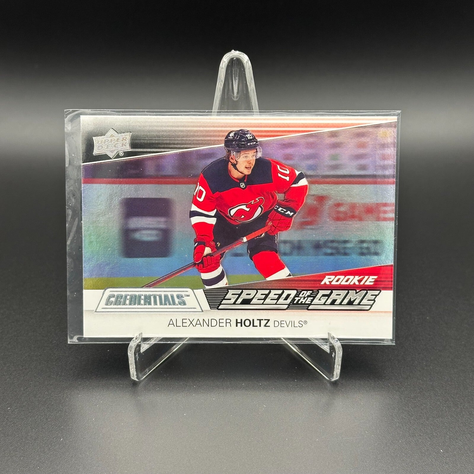 2021-22 UD Credentials ALEXANDER HOLTZ #SGR7 Speed of the Game RC