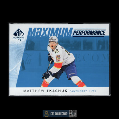 2024-25 UD SP Authentic MATTHEW TKACHUK #MP-9 Maximum perfermance Blue