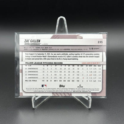 2024 Topps Big League ZAC GALLEN #235 Rainbow foil - Arizona Diamondbacks