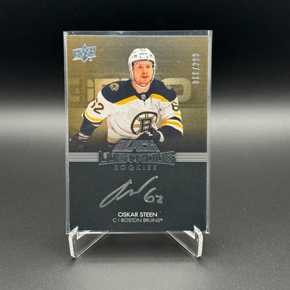 2021-22 UD Black Diamond OSKAR STEEN #LR-OS Lustrous Rookies RC /299 AUTO