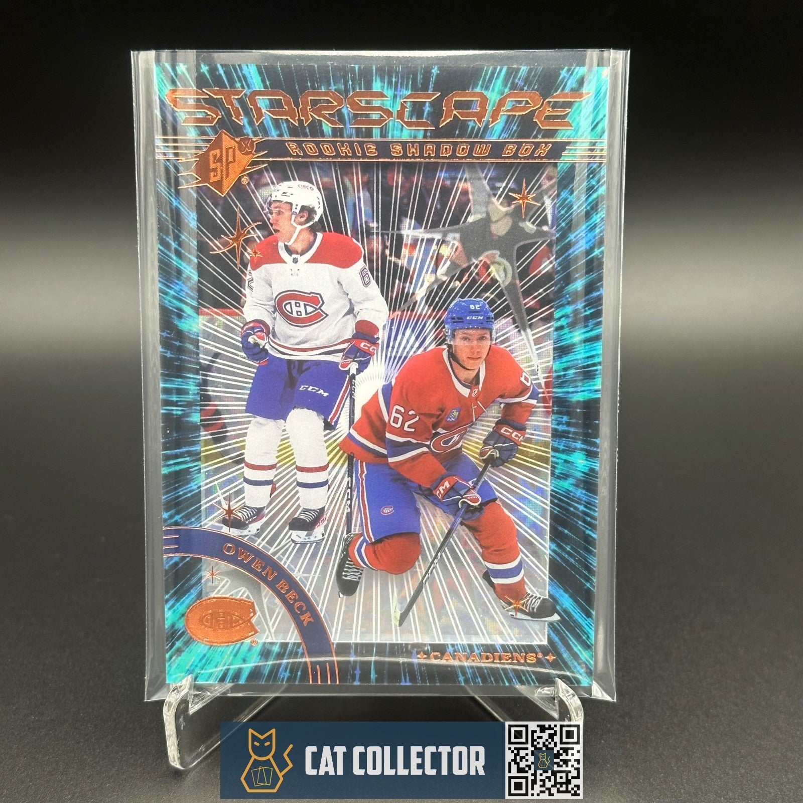 2023-24 UD SPx OWEN BECK #SS-22 Starscape Shadow Box Rookie RC