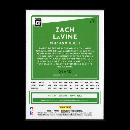 2020-21 Panini Donruss Optic ZACH LAVINE #116