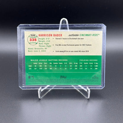 2023 Topps Chrome Platinum Anniv. HARRISON BADER #335 Speckle Refractor /150