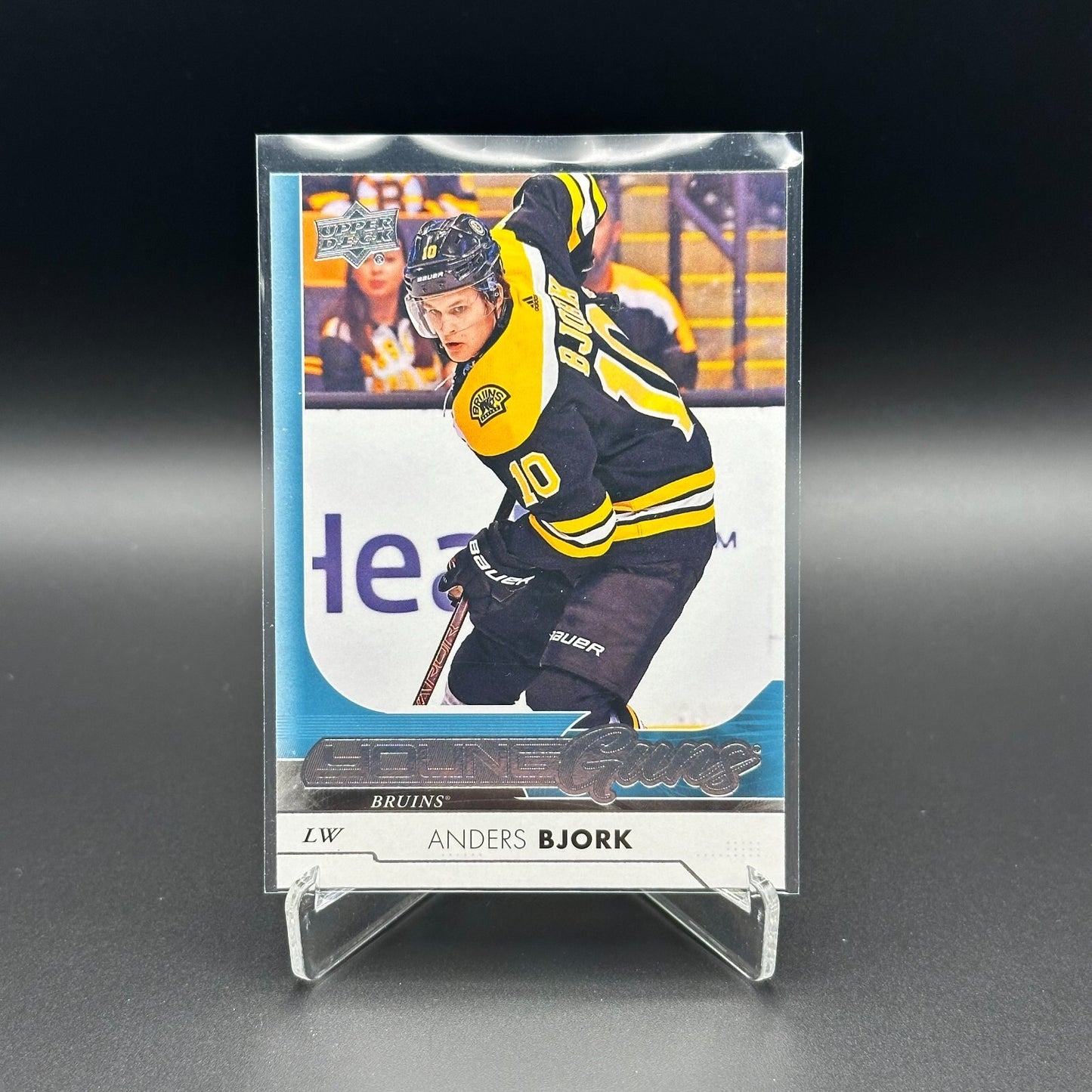 2017-18 UD Series 1 ANDERS BJORK #203 Young guns RC - Boston Bruins