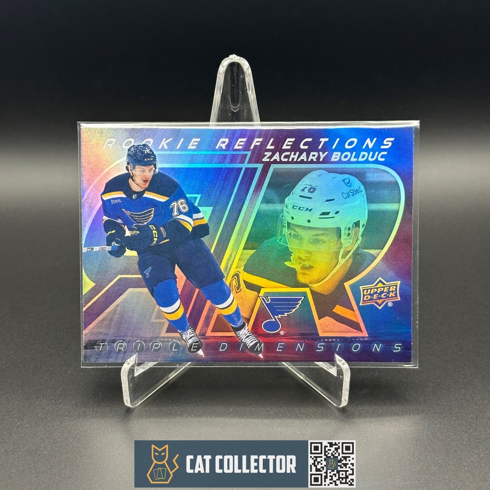 2024-25 Extended series ZACHARY BOLDUC #RR-23 Triple Dimensions Reflections RC