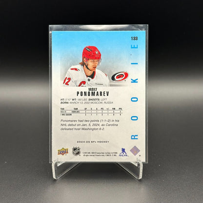 2024-25 Upper Deck SPx VASILY PONOMAREV #133 RC - Carolina Hurricanes