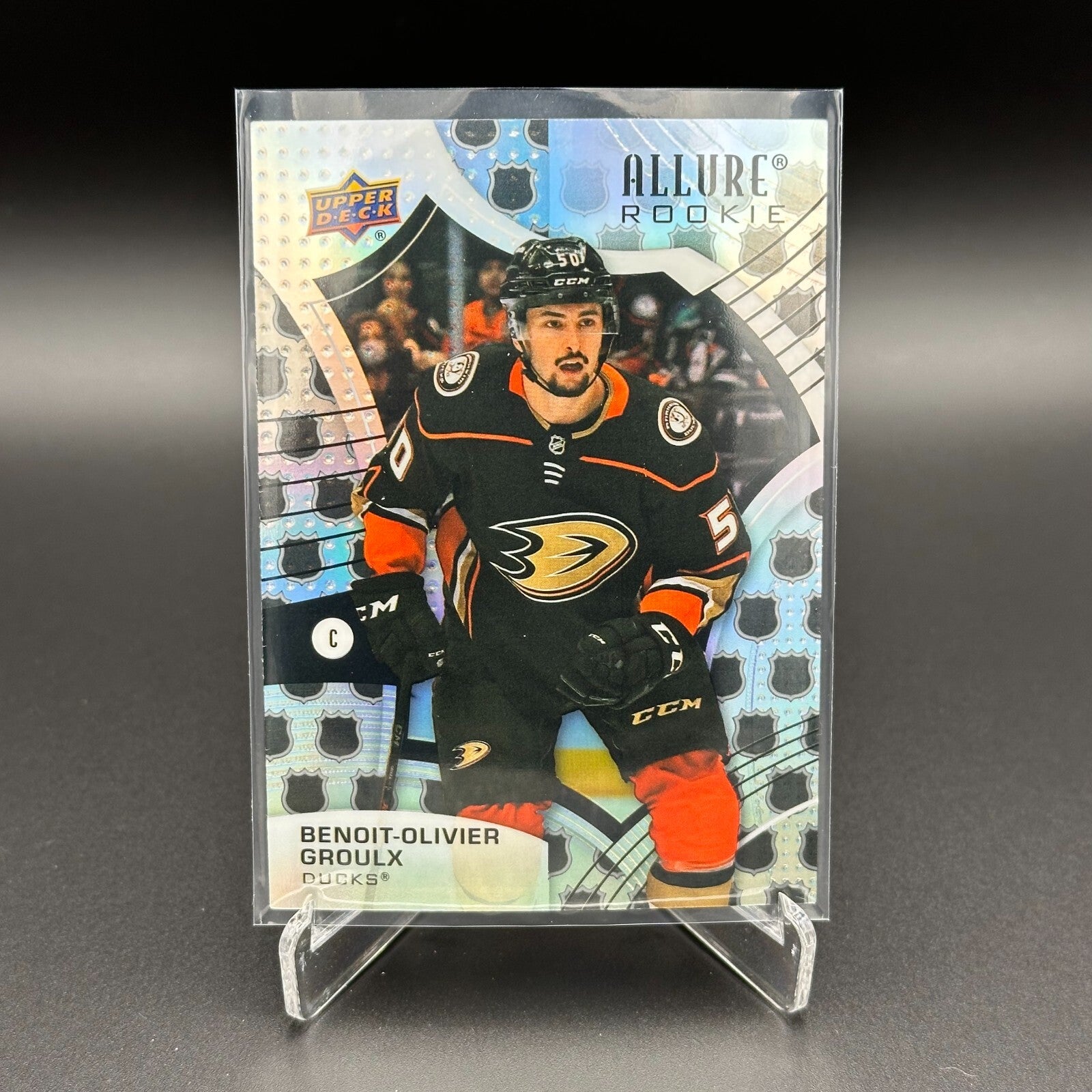 2021-22 UD Allure BENOIT-OLIVIER GROULX #104 NHL Shield 1917 RC - Anaheim Ducks