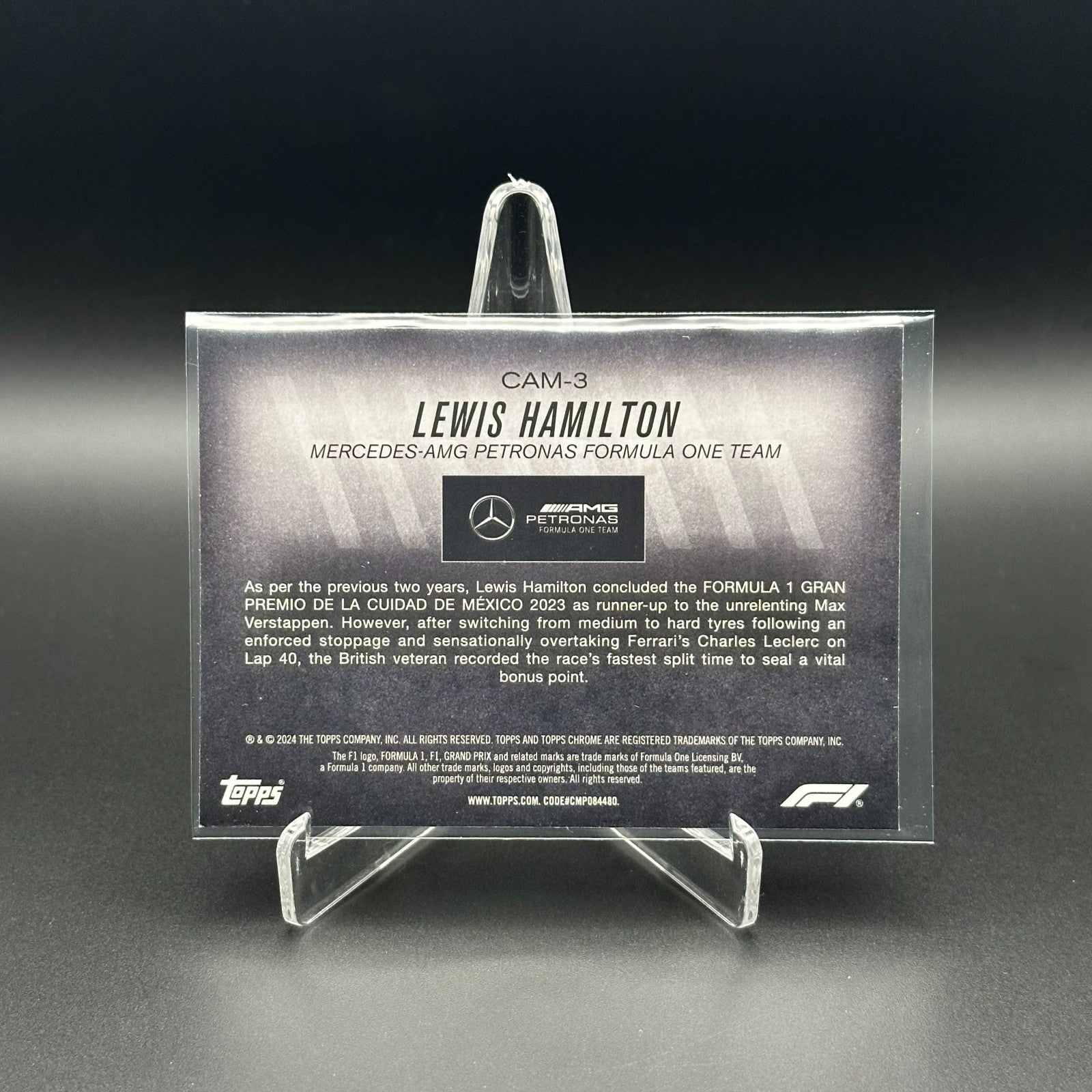 2024 Topps Chrome Formula 1 LEWIS HAMILTON #CAM-3 Camber