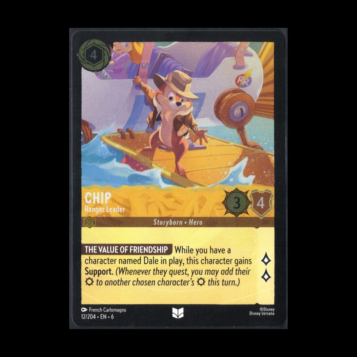 2024 Lorcana Azurite Sea CHIP RANGER LEADER #12 Uncommon Cold Foil