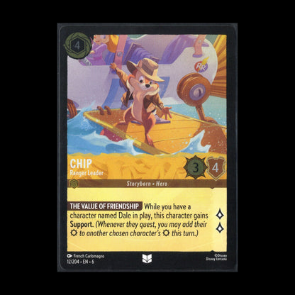 2024 Lorcana Azurite Sea CHIP RANGER LEADER #12 Uncommon Cold Foil