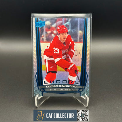 2025-26 UD Encore LUCAS RAYMOND #E-42 Blue - Detroit Red Wings