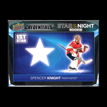 2021-22 UD Credentials SPENCER KNIGHT #1SR-6 First Star of the Night RC