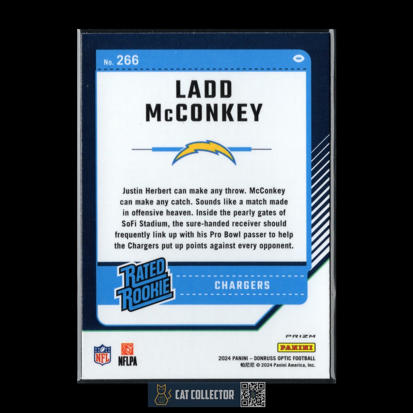 2024 Panini Donruss Optic LADD MCCONKEY #266 RC Rated Rookie Green Hyper Prizm