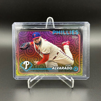 2024 Topps Series 2 JOSE ALVARADO #356 Holiday Parallel - Philadelphia Phillies