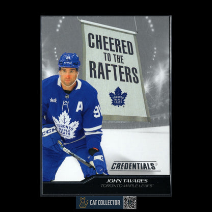2024-25 UD Credentials JOHN TAVARES #CR-JT Cheered to the Rafters