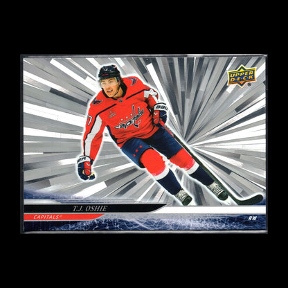 2024-25 UD Series 1 T.J. OSHIE #192 Outburst - Washington Capitals