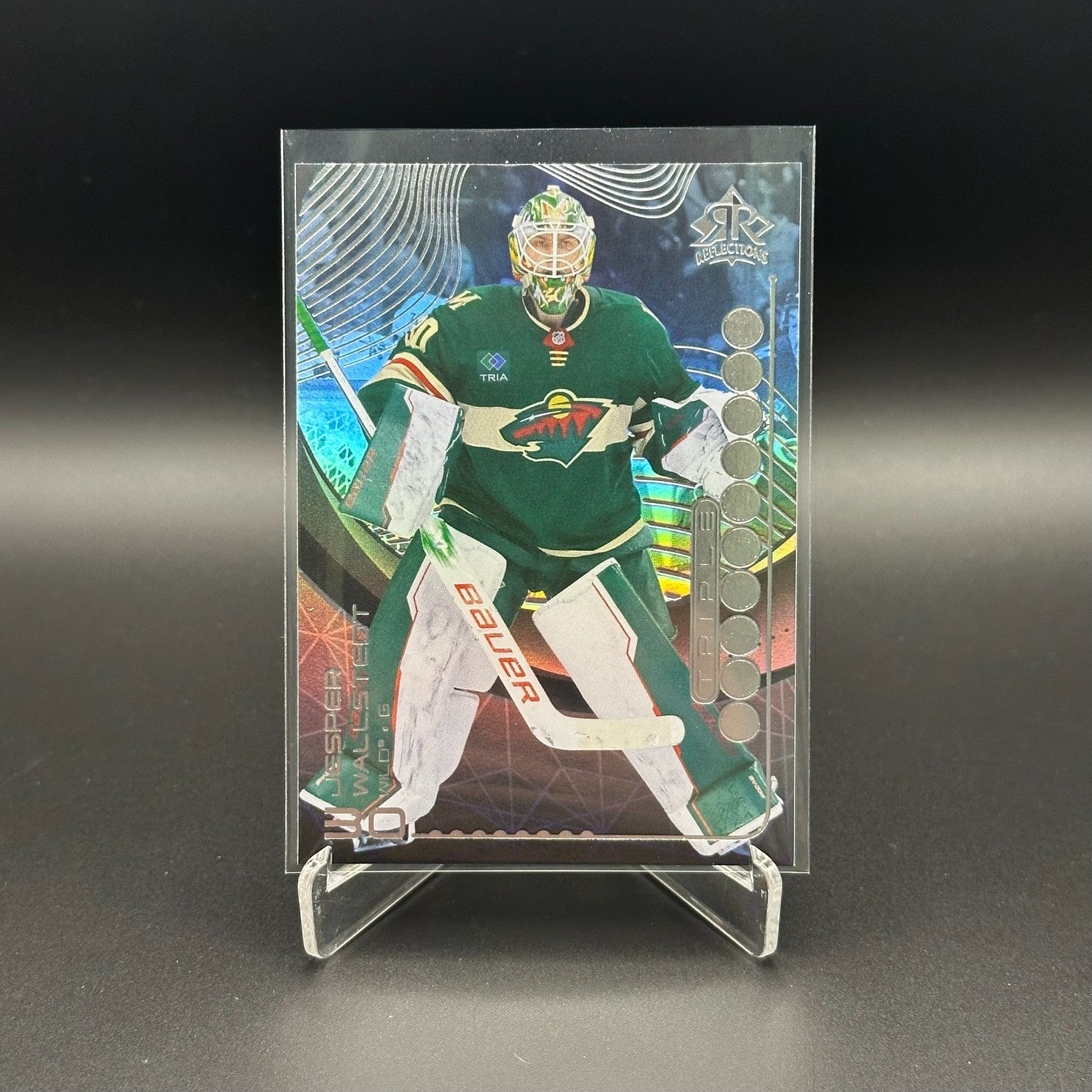 2024-25 UD Extended JESPER WALLSTEDT #TDR-3 Triple Dimensions Reflections Rookie