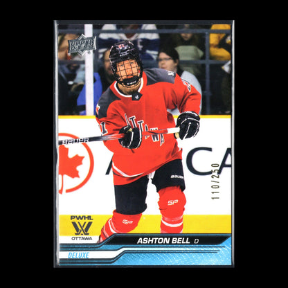 2024-25 Upper Deck PWHL ASHTON BELL #50 Deluxe 110/250 - Ottawa - 1st EDITION!