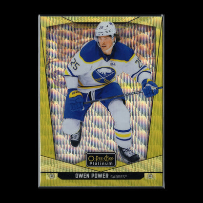 2024-25 O-Pee-Chee Platinum OWEN POWER #120 Neon Yellow Surge - Buffalo Sabres