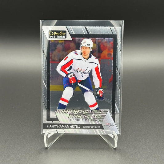 2023-24 OPC Platinum HARDY HAMAN AKTELL #281 Marquee rookie Washington Capitals
