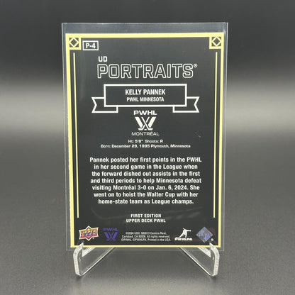 2024-25 UD PWHL KELLY PANNEK #P-4 UD Portraits - 1st EDITION!