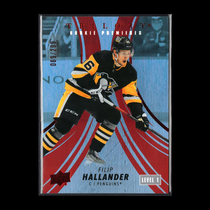 2022-23 UD Trilogy FILIP HALLANDER #121 Rookie premieres Level 1 RC /299