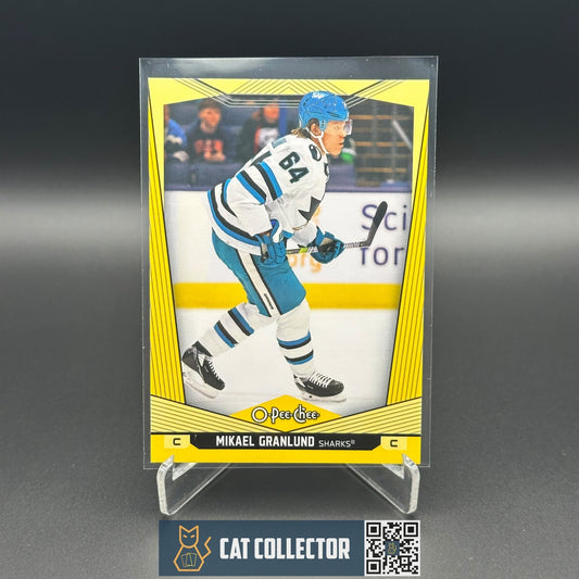 2024-25 O-Pee-Chee MICHAEL GRANLUND #67 Yellow border - San Jose Sharks