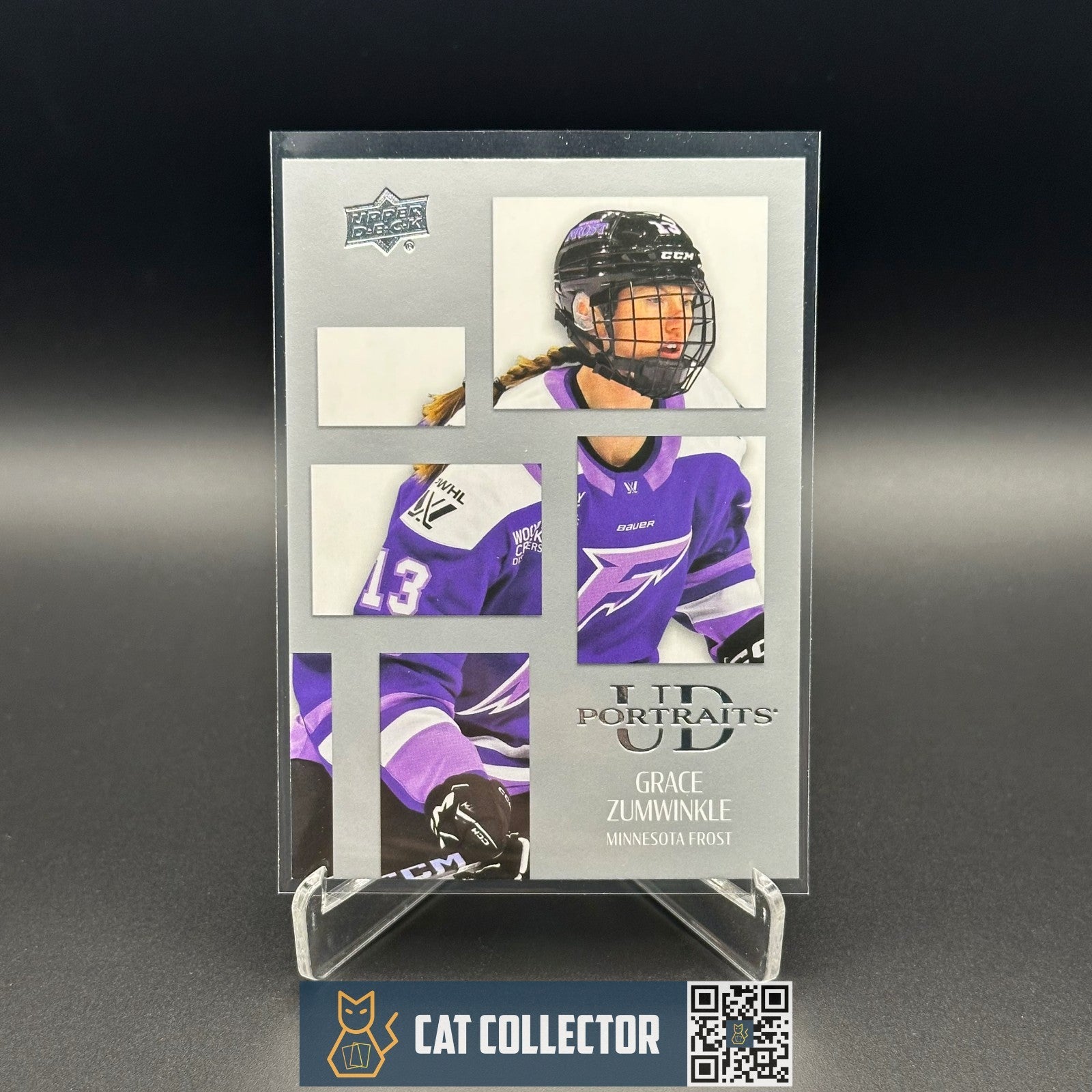 2024-25 Upper Deck PWHL GRACE ZUMWINKLE #UDP-4 UD Portraits - Minnesota Frost
